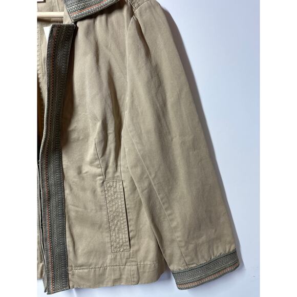 J. Crew Weathered Broken-In Chino Classic Twill Vintage Jacket Cotton Size 8 - Picture 5 of 14